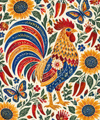 Canto del gallo blanket, full design