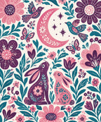 Conejos de luna blanket, full design