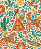 Flores que abrazan blanket, full design