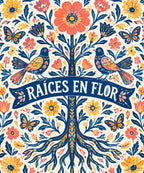 Raices en flor blanket, full design
