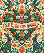 Corazon de nopal blanket, full design