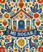 Milagros del hogar blanket, full design