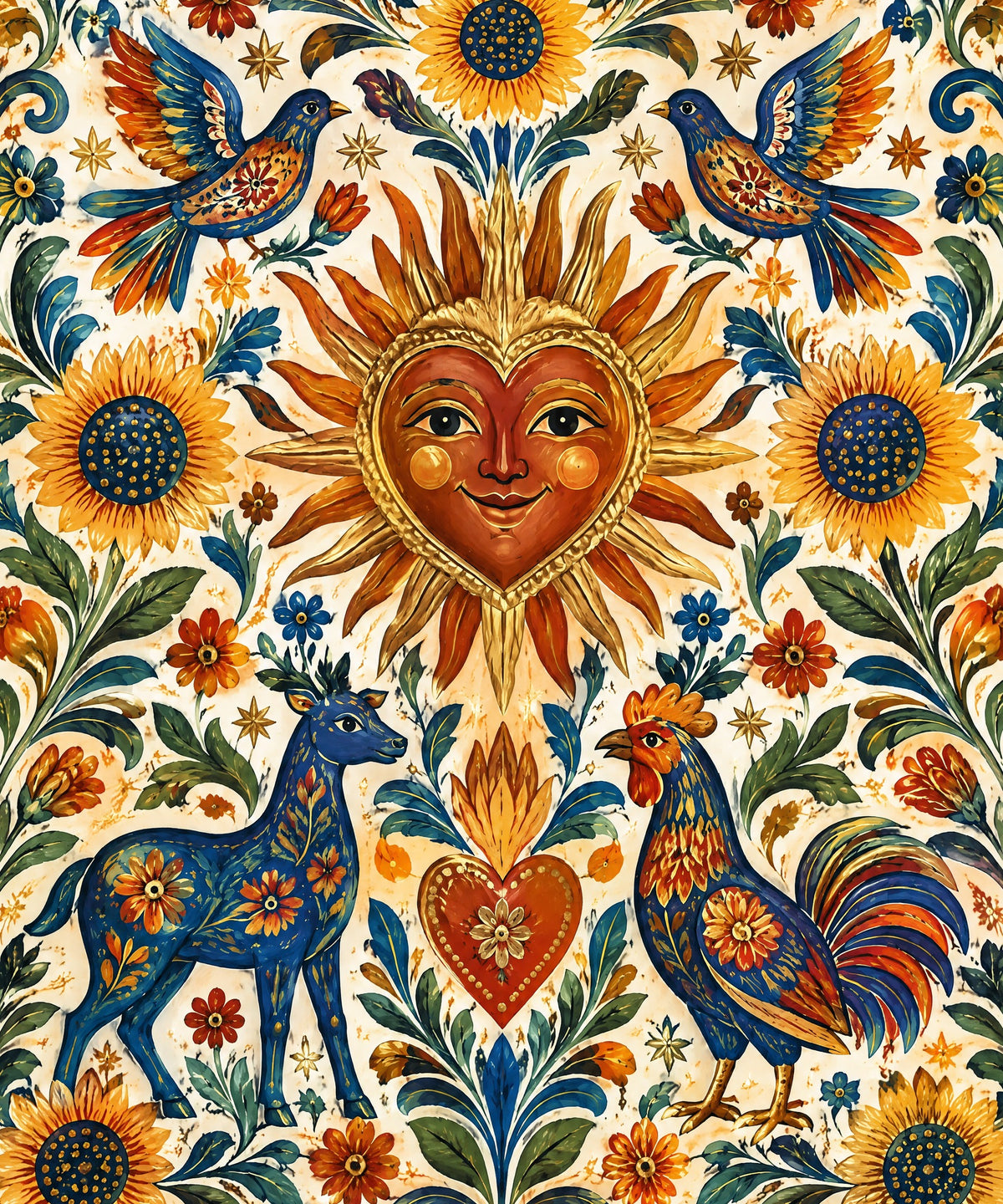 Sol del corazon blanket, full design
