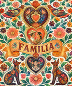 Abrazo de familia blanket, full design