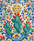 Nopales bajo el sol blanket, full design