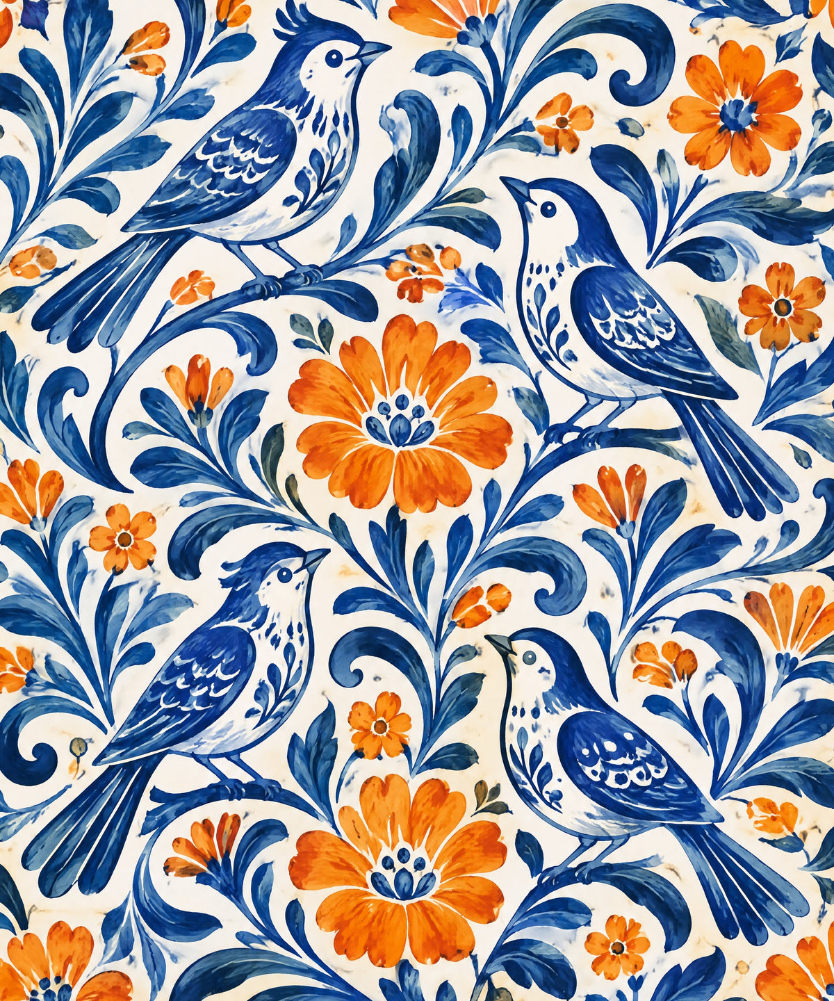 Pajaros de ceramica blanket, full design