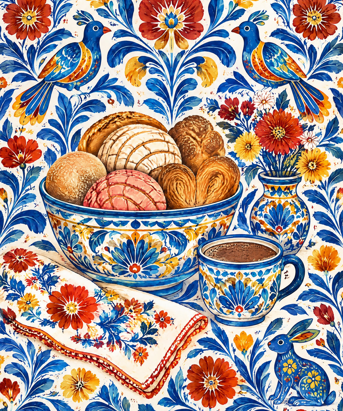 Mesa de la abuela blanket, full design