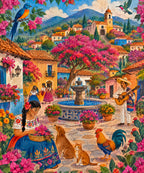 Pueblo de colores blanket, full design