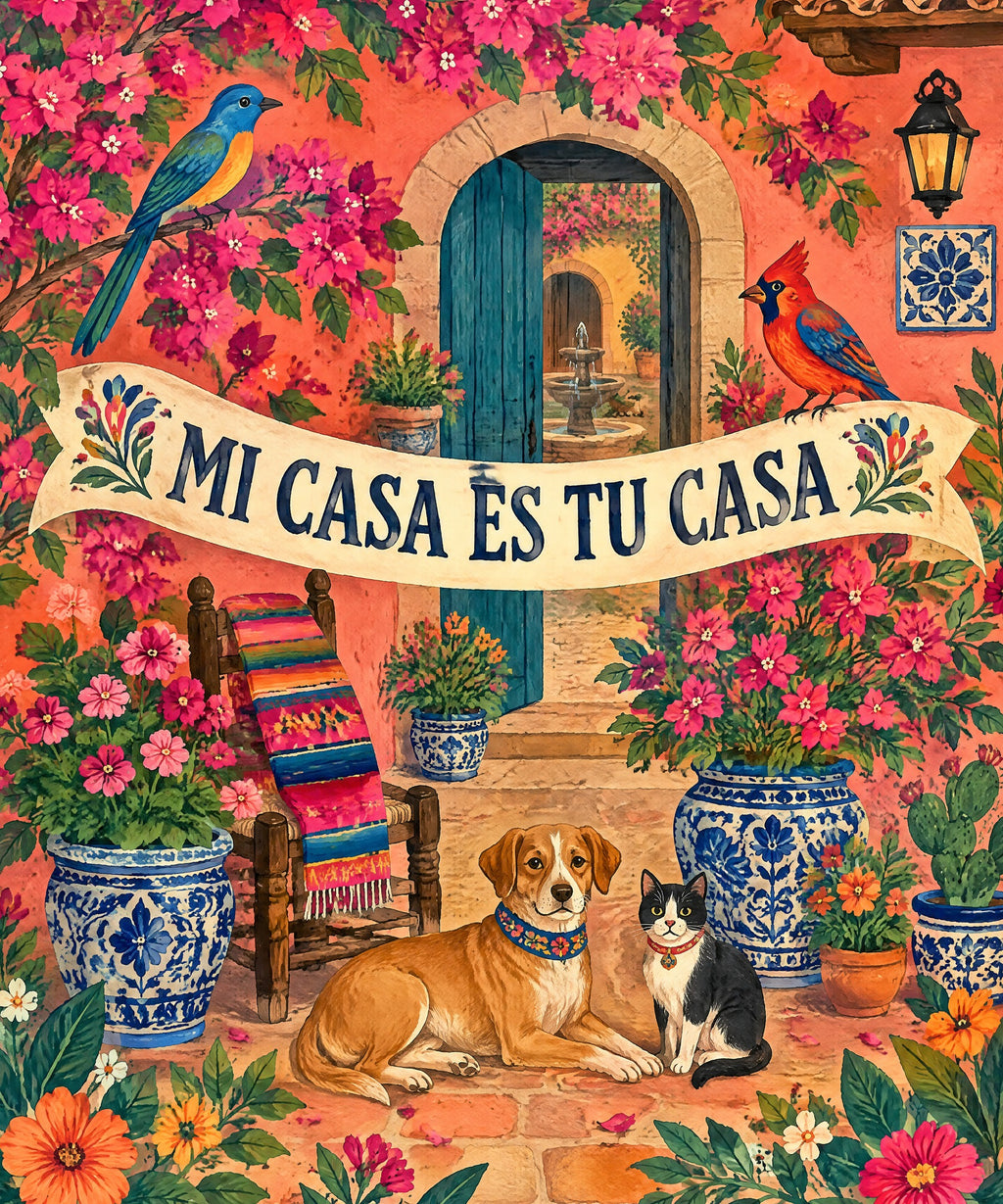 Patio de mi casa blanket, full design