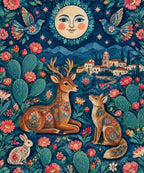 Luna sobre los nopales blanket, full design