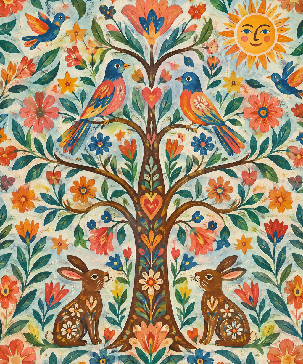 Arbol de los deseos blanket, full design
