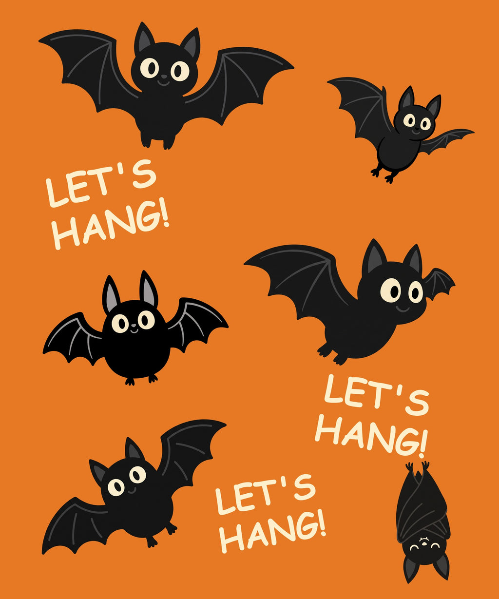 Let's Hang! - Orange blanket, full design