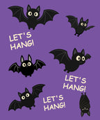 Let's Hang! - Purple blanket, full design