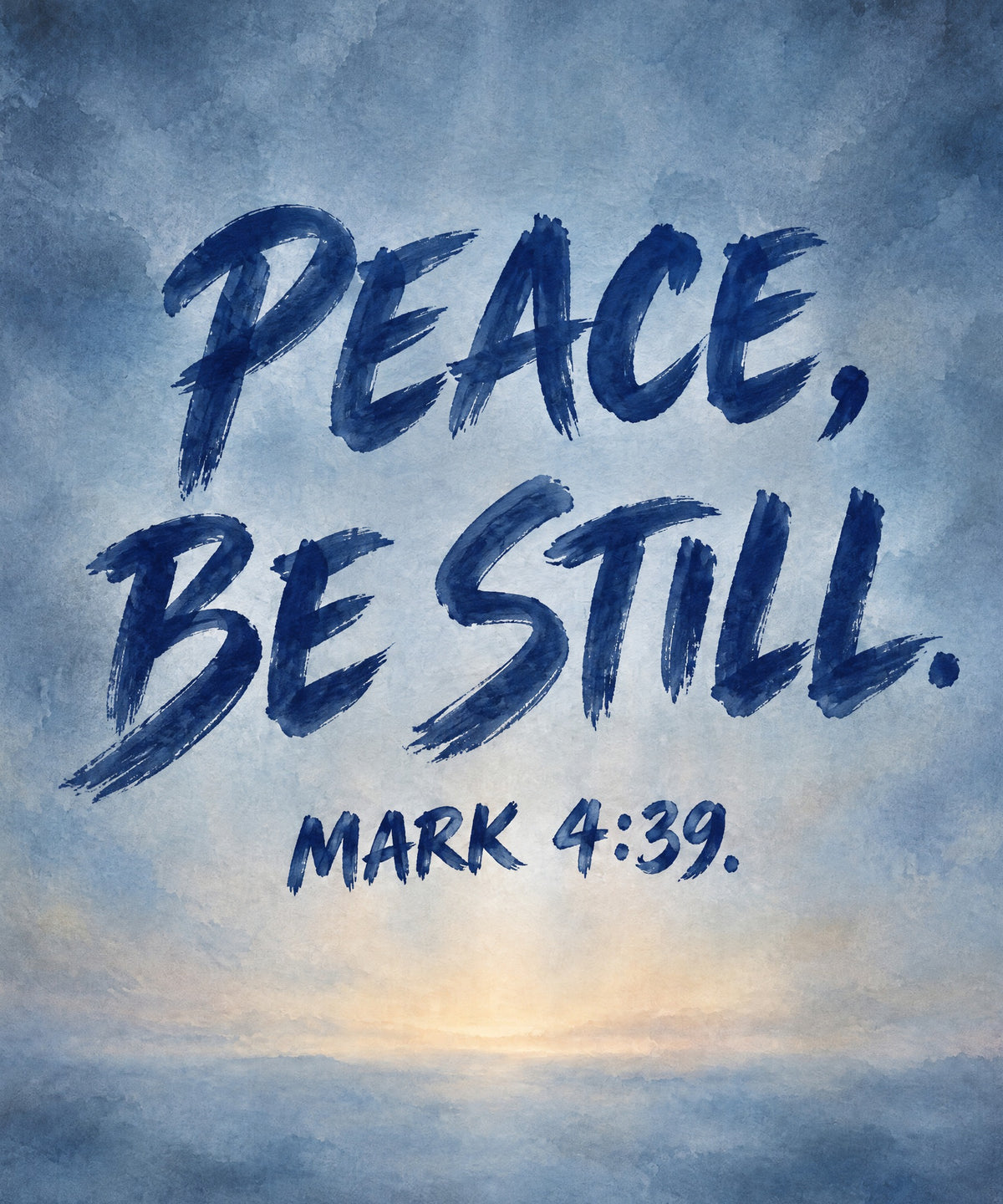 Blue Hour Peace blanket, full design