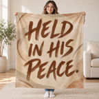 Earthen Grace blanket, held open