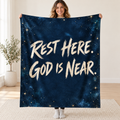 Night of Peace blanket, held open