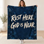 Night of Peace blanket, held open