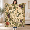 Abide in Me blanket, held open