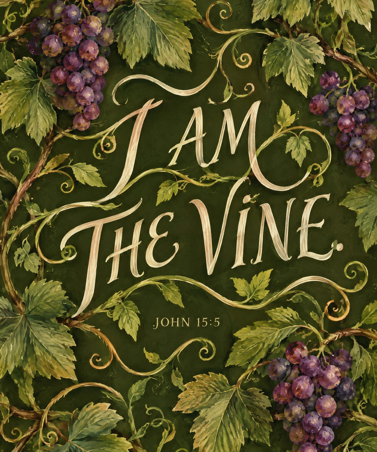 I Am the Vine blanket, full design