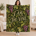 I Am the Vine blanket, held open