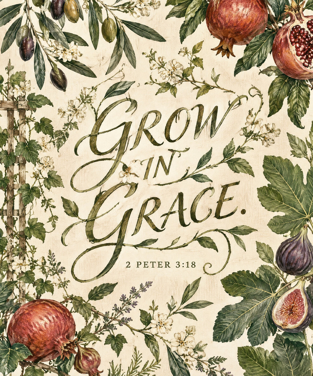 Grow in Grace blanket, full design