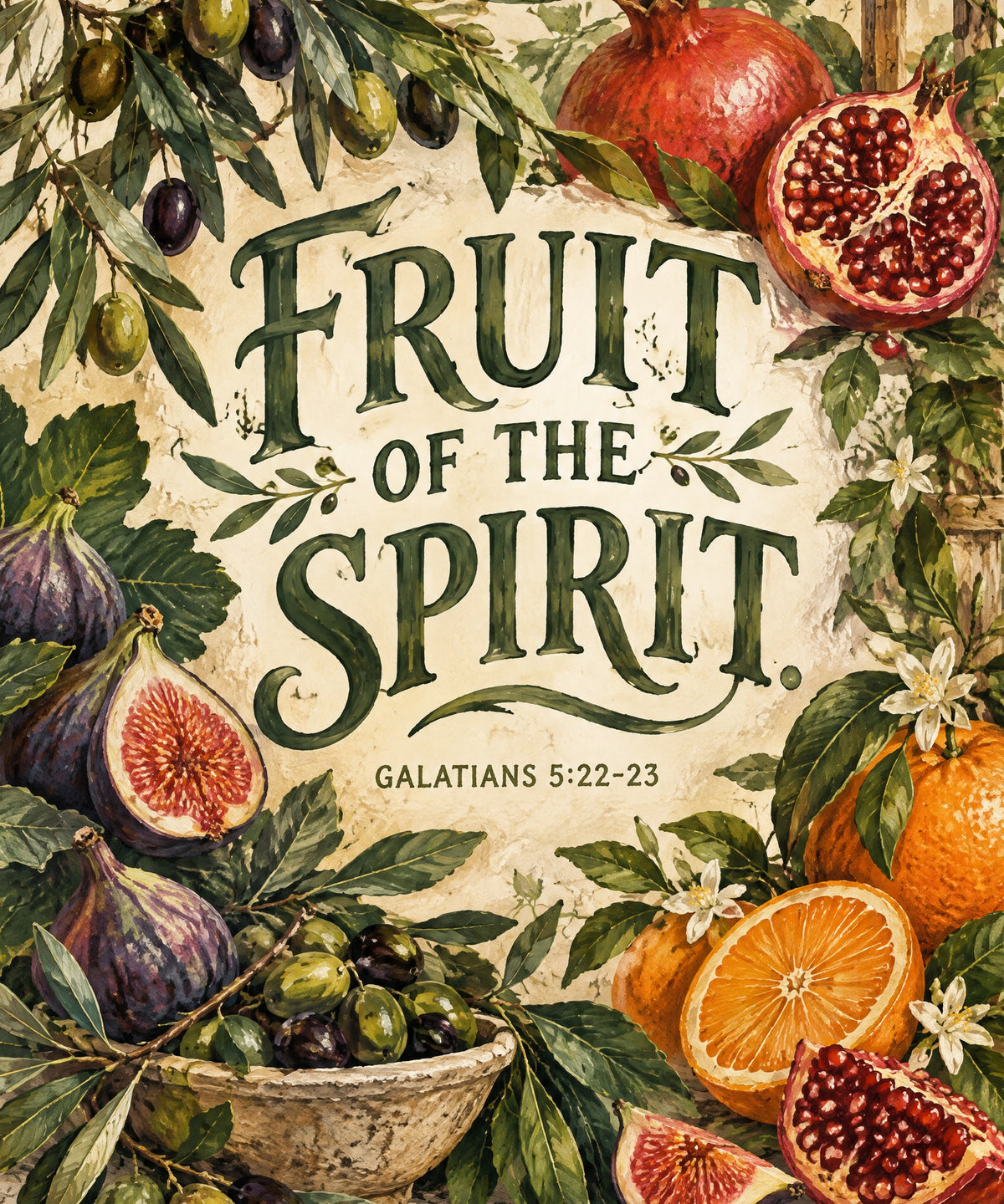 Fruit of the Spirit blanket, full design