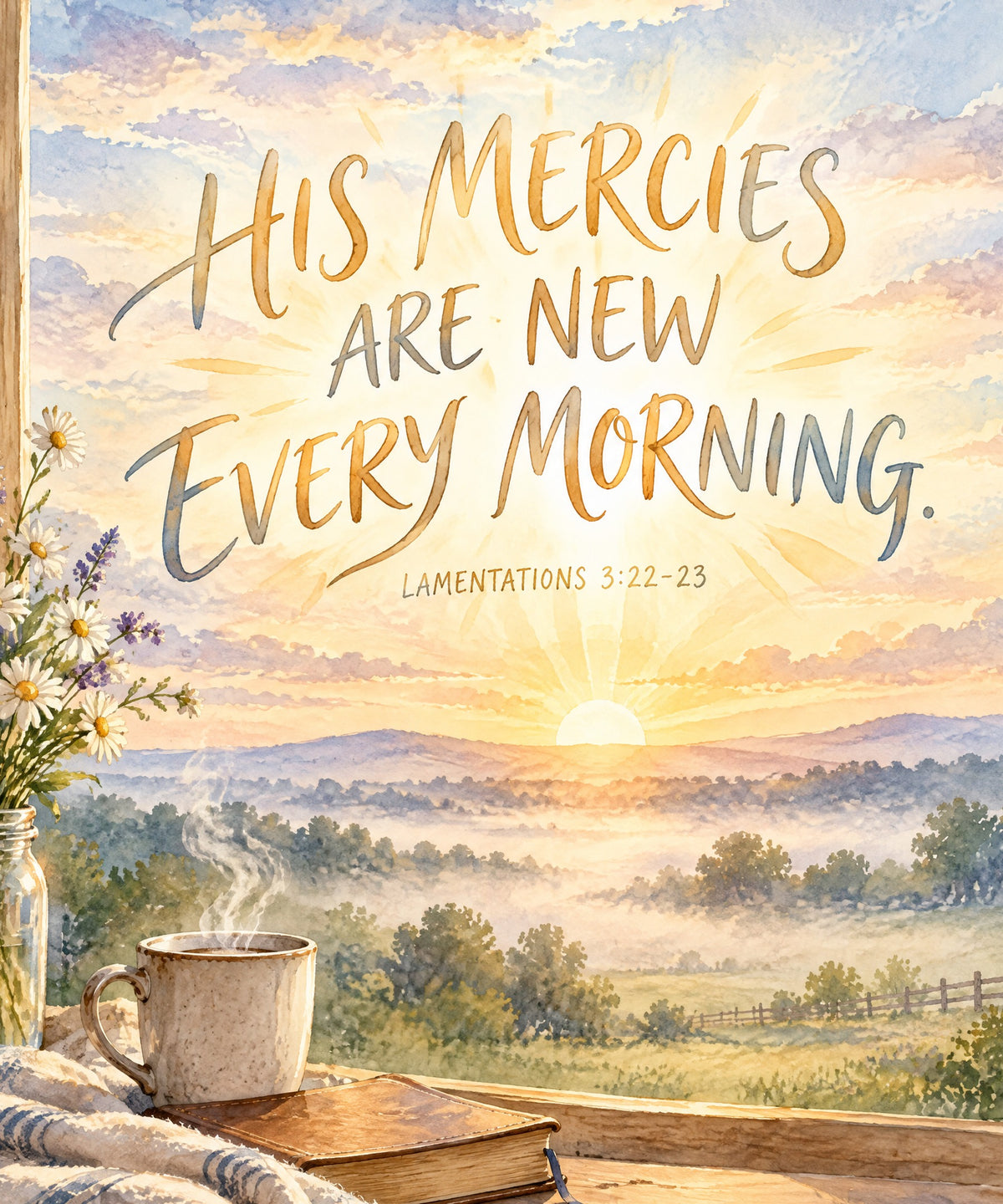New Every Morning blanket, full design