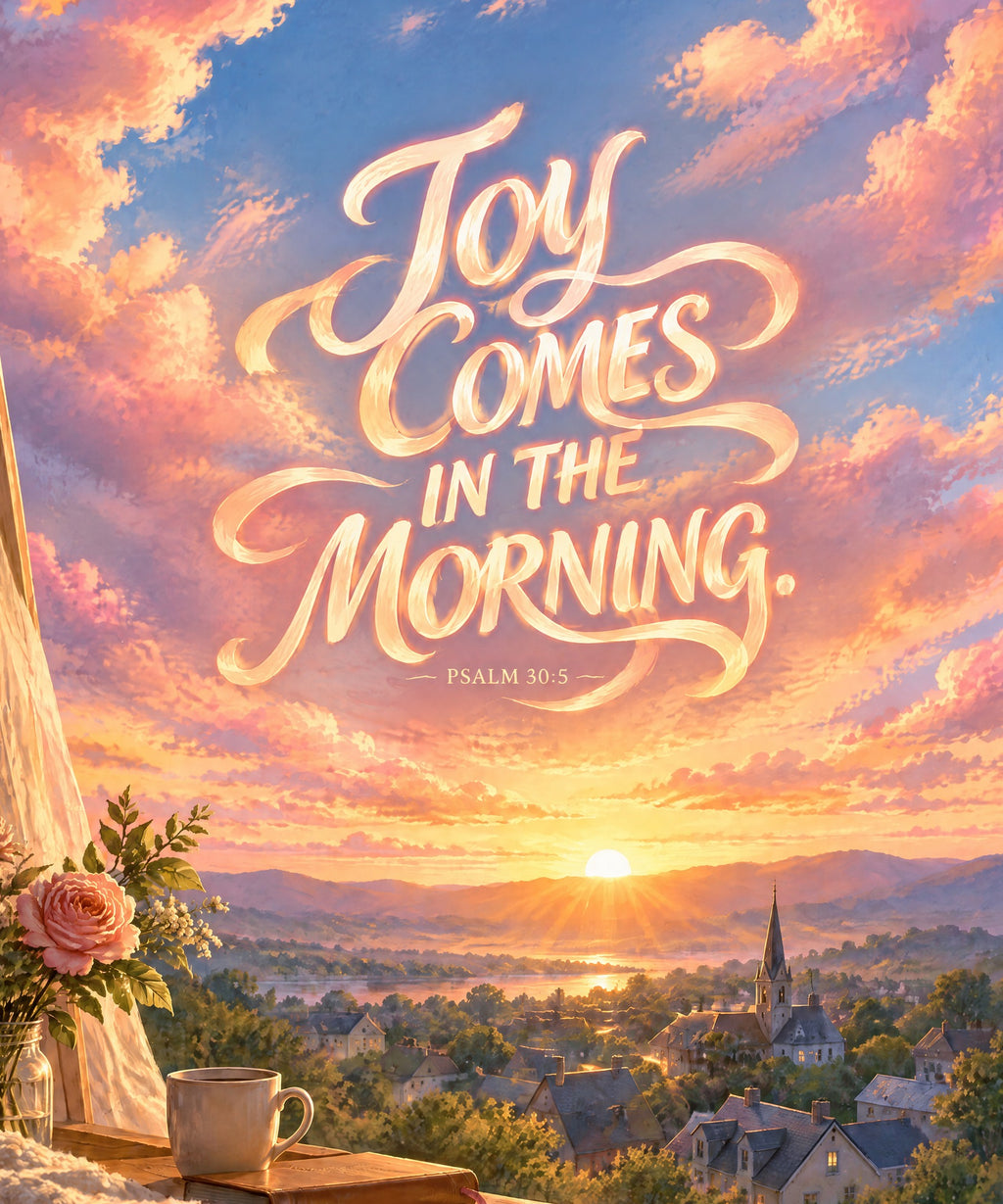 Joy Comes blanket, full design