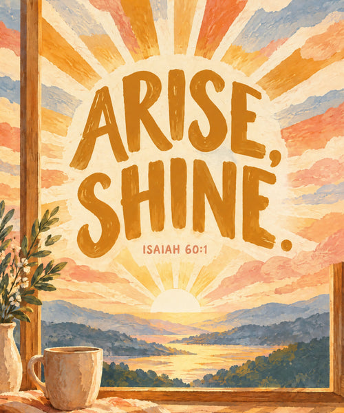 Arise Shine blanket, full design