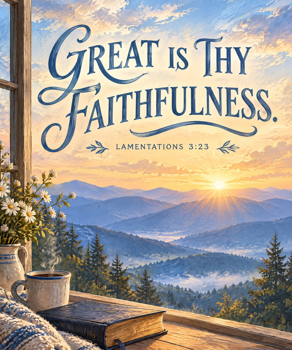 Great Is Thy Faithfulness blanket, full design