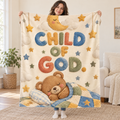 Child of God Nursery blanket, held open
