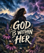 God Is Within Her blanket, full design