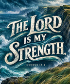 The Lord Is My Strength blanket, full design
