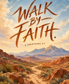 Walk by Faith blanket, full design