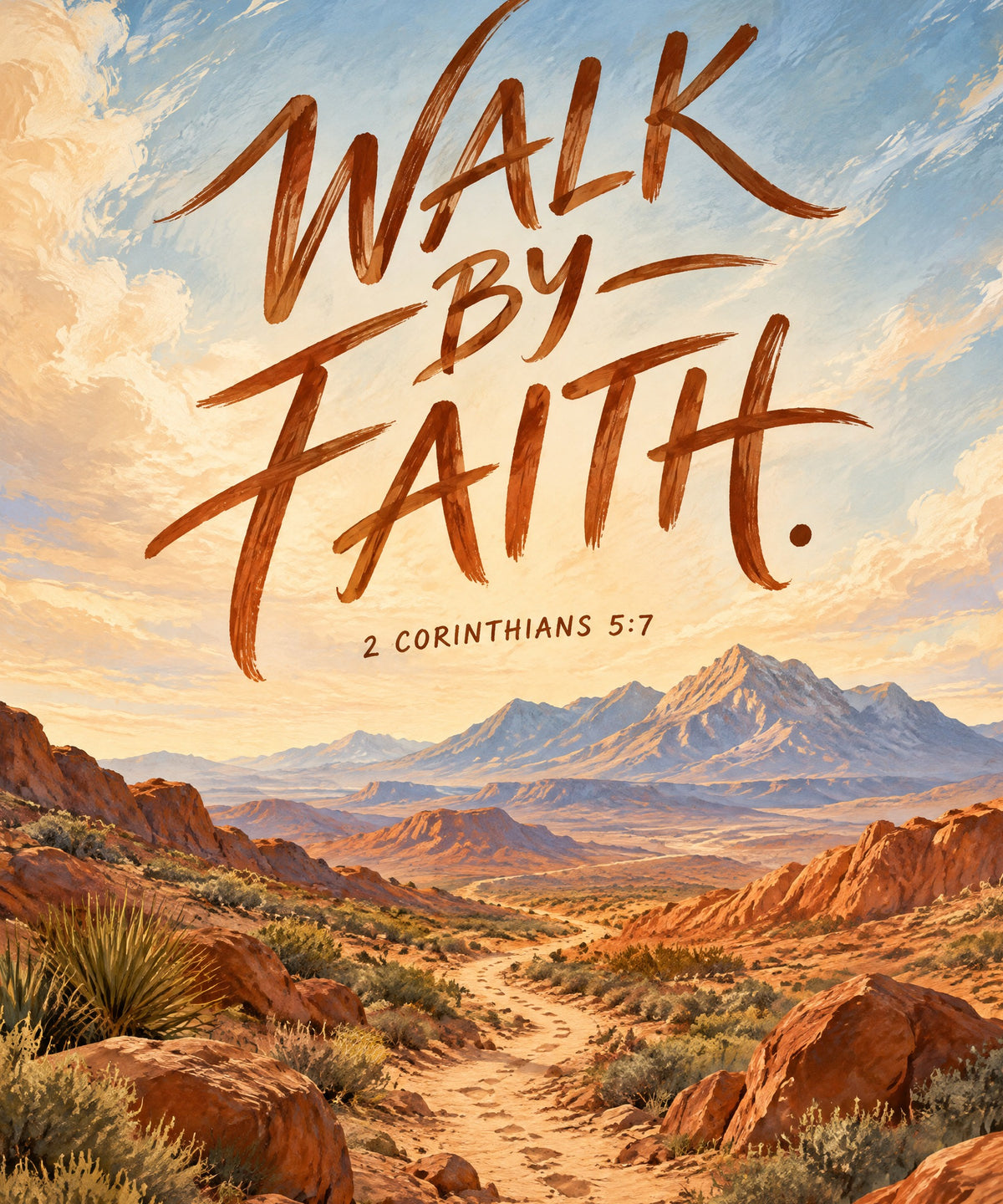 Walk by Faith blanket, full design