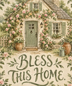 Bless This Home blanket, full design