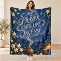 Prayer Like Incense blanket, held open