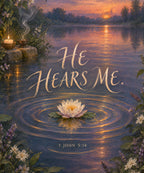 He Hears Me blanket, full design