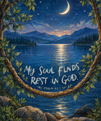 My Soul Finds Rest blanket, full design