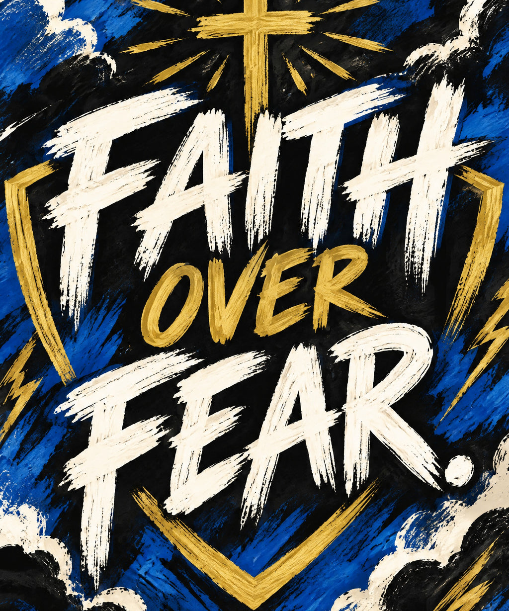 Faith over Fear blanket, full design