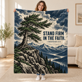 Stand Firm blanket, held open