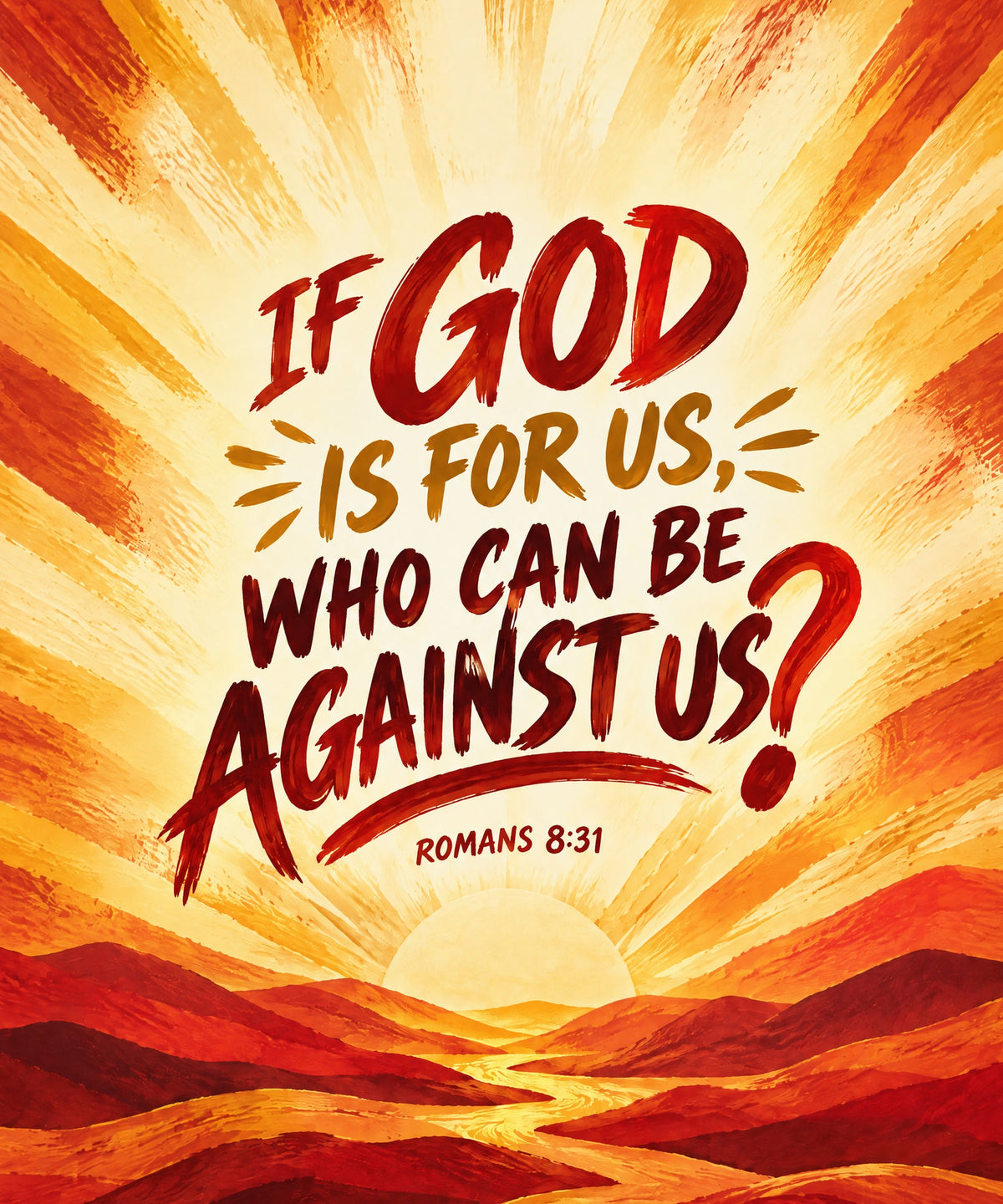 God Is for Us blanket, full design