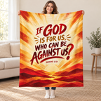 God Is for Us blanket, held open