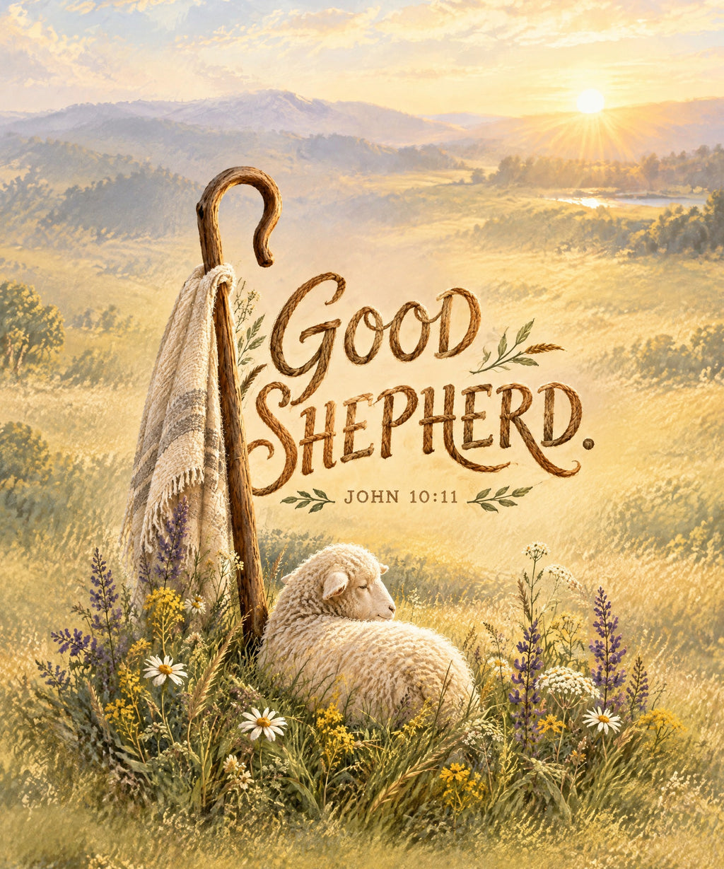 Good Shepherd blanket, full design