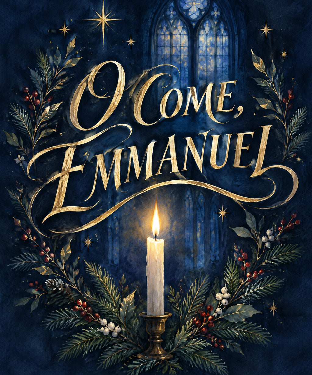 O Come, Emmanuel blanket, full design
