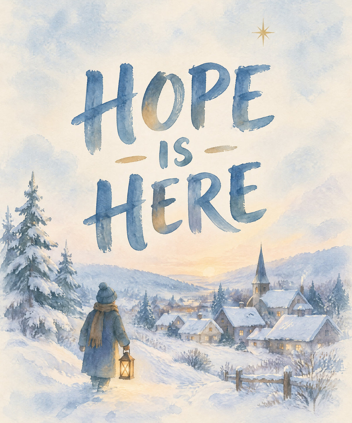 Hope Is Here blanket, full design