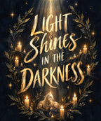 Light Shines in the Darkness blanket, full design