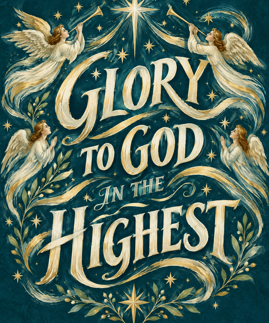Glory to God in the Highest blanket, full design
