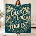 Glory to God in the Highest blanket, held open