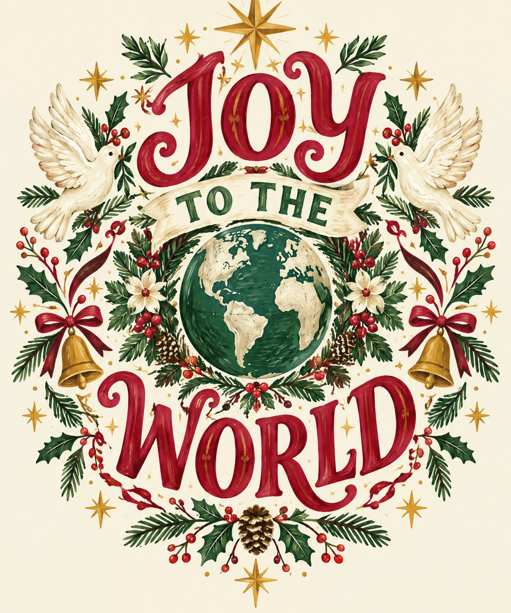 Joy to the World blanket, full design